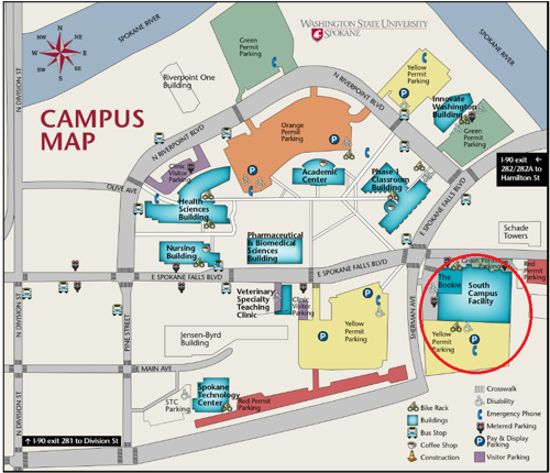 Eastern Washington University Campus Map - Benita Rosaline